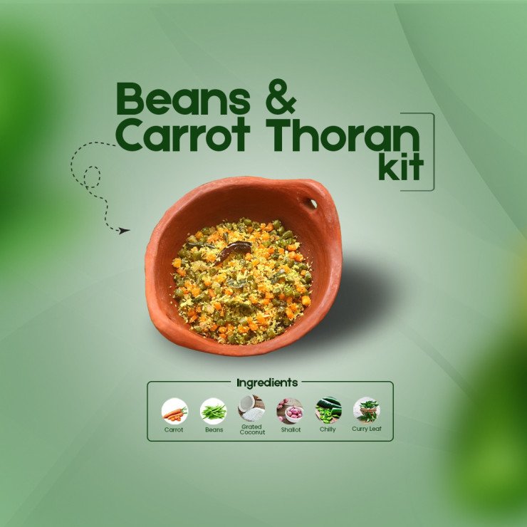 Instant Carrot Beans Thoran Kit